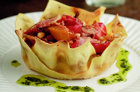 roasted peppers cream cheese